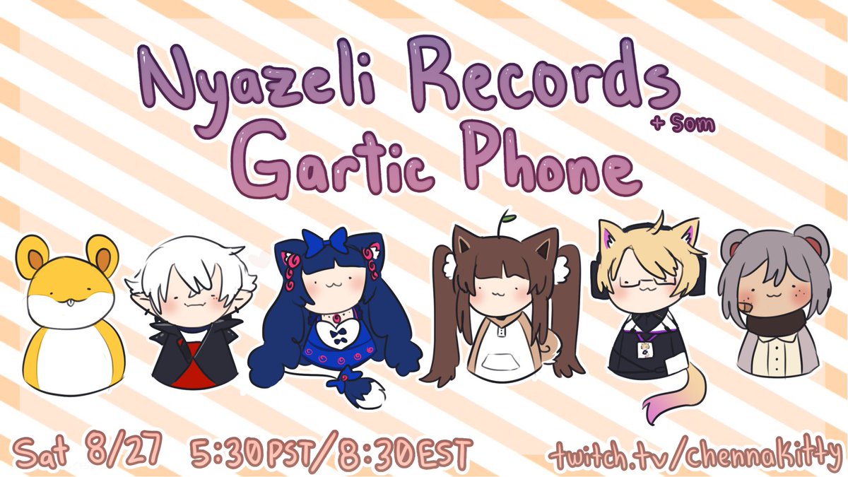 _Chenna_'s tweet photo. 📞 Join me, Big Ham, Lamork, Terupancake, Tipanya, and Unsomnus in a Gartic Phone collab on Saturday @ around 5:30PST/8:30EST! https://t.co/LHXQFsNAEv