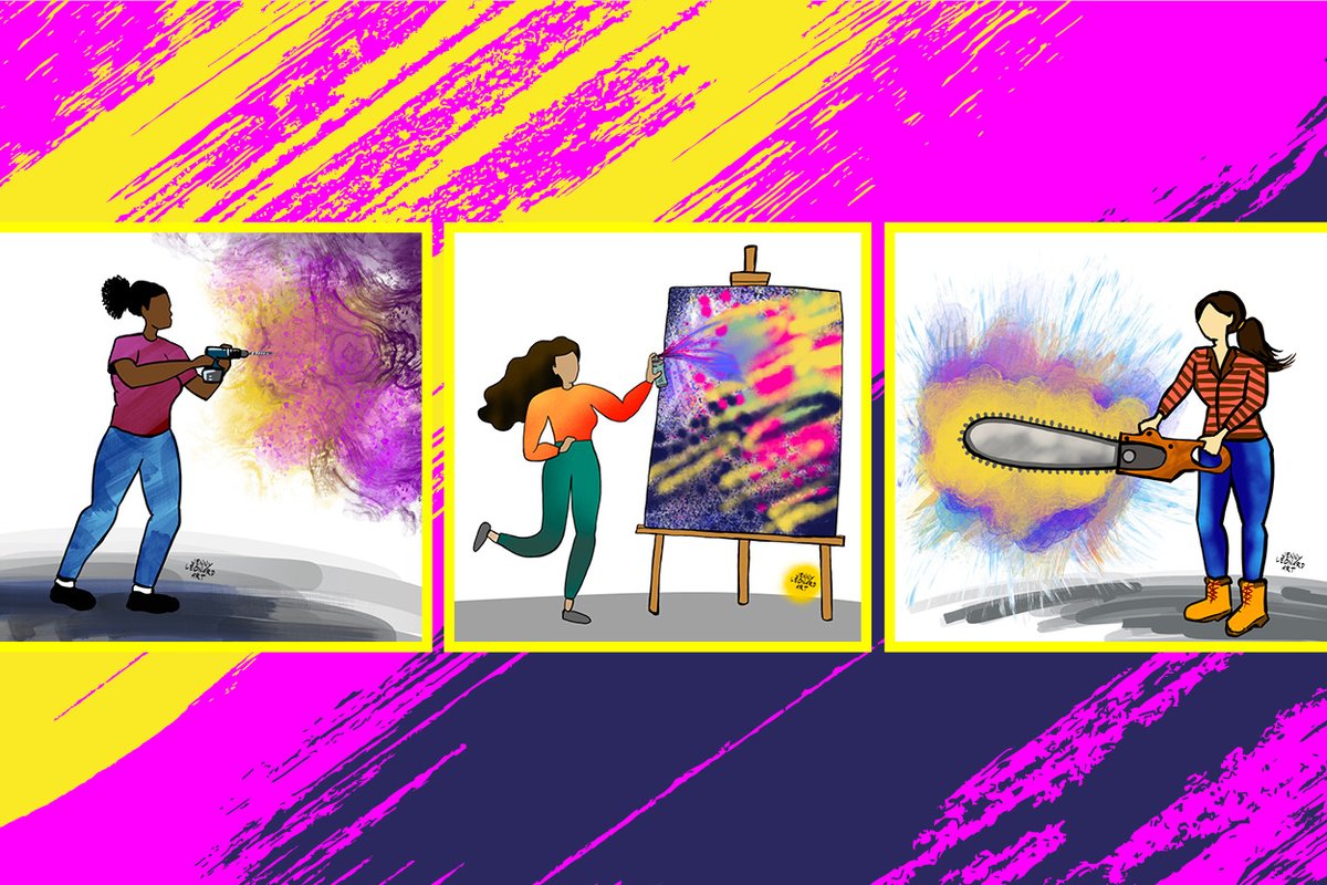 katmarketing_'s tweet photo. Don't miss KAT's second series of #NFTs – ‘Woman with Tools’ by artist @JennyLeonardArt. These NFTs have been created by KAT Marketing, in collaboration with Jenny Leonard Art, and celebrate women being leaders in ‘on the tool' jobs: https://t.co/89PyAbORit #Future15 https://t.co/OdHdQYRNyz