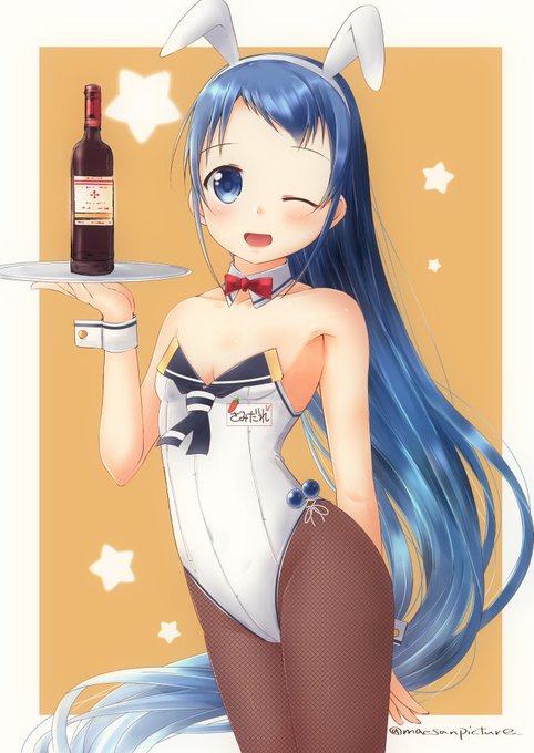 #自分の好きなキャラ一人の画像を四枚貼る 
五月雨ちゃん推し。 