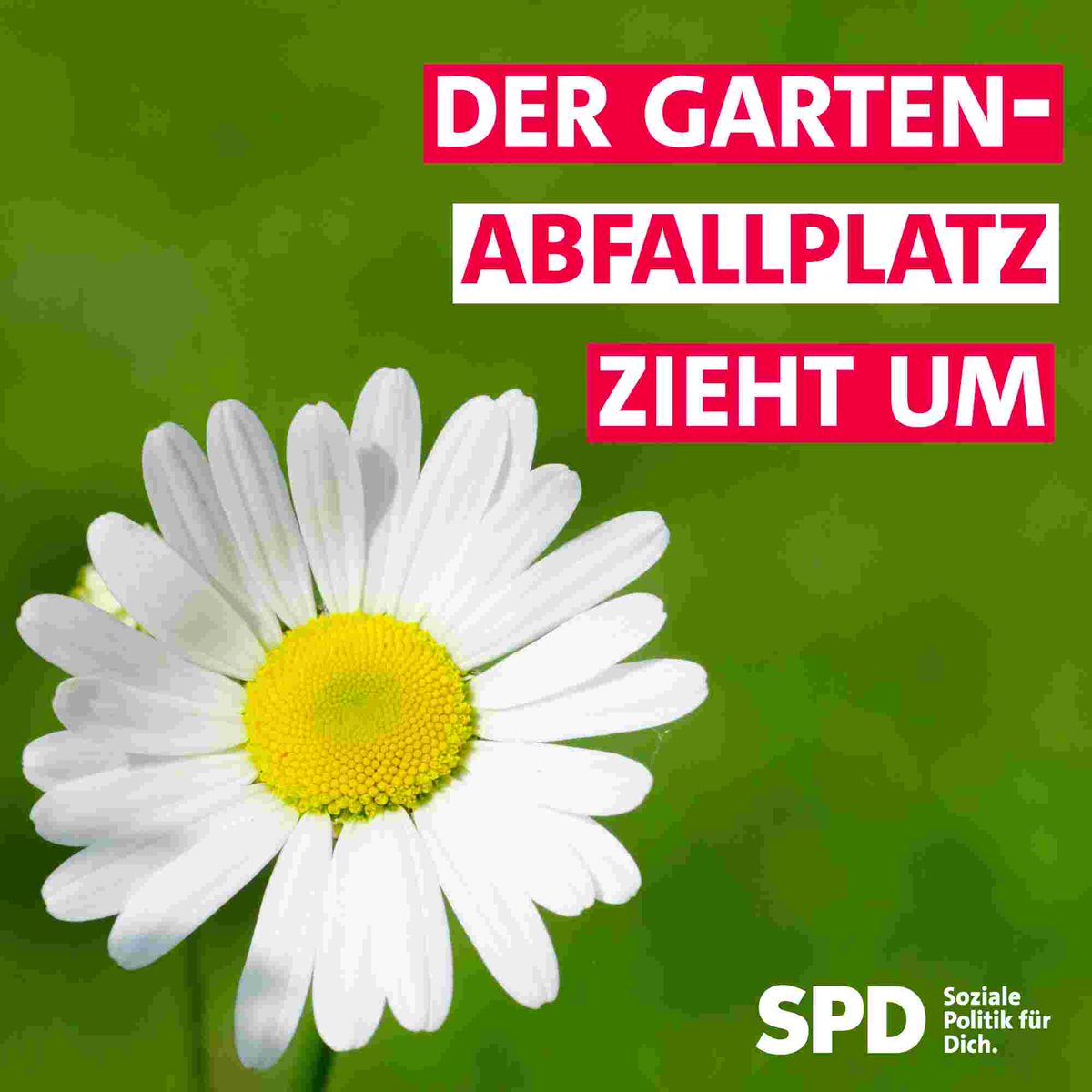 Dank der guten Vorarbeit der Verwaltung konnten die gemeindlichen Gremien nunmehr beschließen, dass der #Gartenabfallplatz in 2023  an die Ecke #Seemoorweg/#Eidelstedter Weg umziehen soll. #Halstenbek #SPD