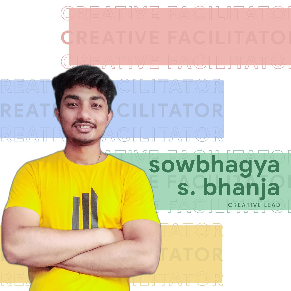 dsc_srinix's tweet photo. Here comes the most creative person, he
thinks globally, strategically, and towards
large impact in addition to this he also have a good technical skills.

#gdsc_sce #googledeveloperstudentclub #gdsc2022 https://t.co/KnwNu4PeoM