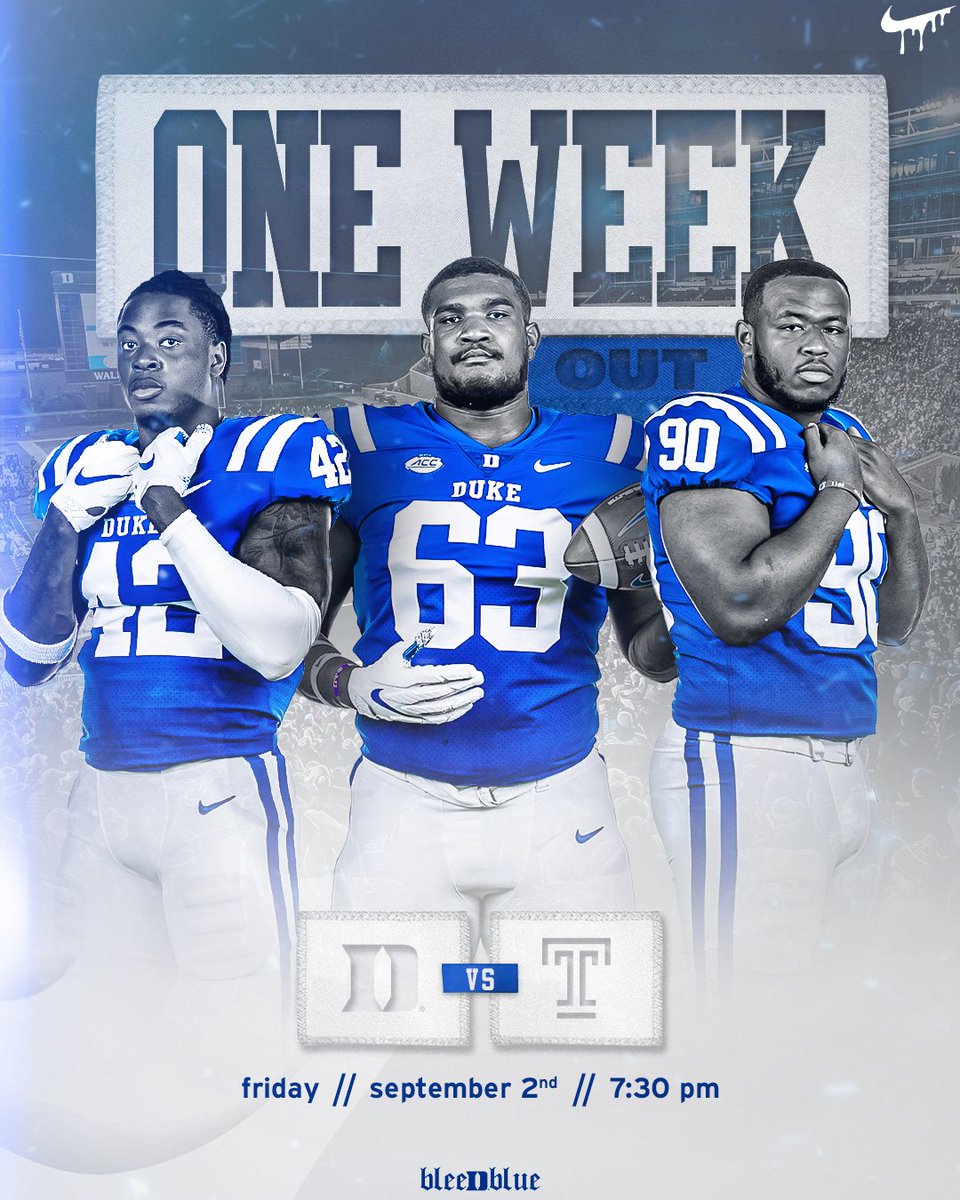 DukeFOOTBALL's tweet photo. One. Week. 😈 https://t.co/L9wPs5eu6D