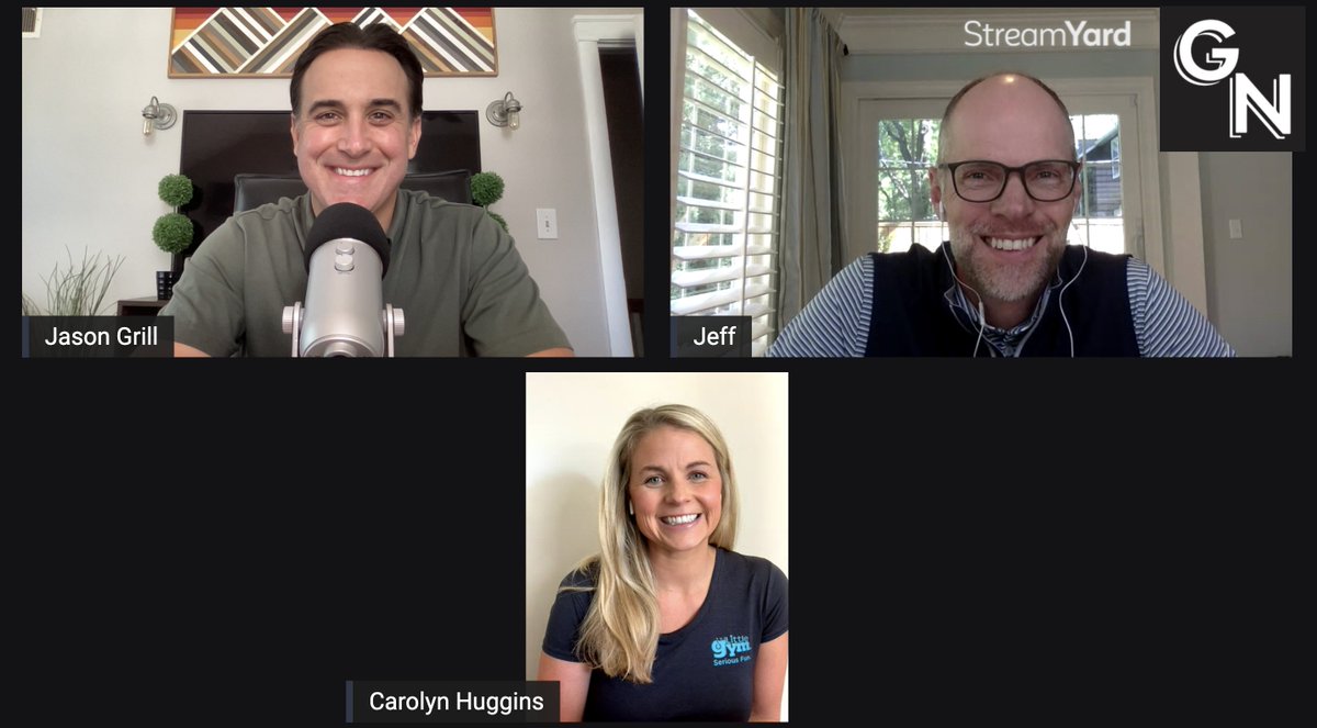 This <a href="/GrillNationShow/">Grill Nation with Jason Grill</a> was a fun one! Great discussion about owning/running a franchised business as a franchisee. #KC

Carolyn Huggins: Owner, <a href="/TheLittleGym/">The Little Gym</a> in PV.
Jeff Phillips: Sr. VP, <a href="/LandmarkNatlBan/">Landmark Natl Bank</a>.  

#Podcast: podcasts.apple.com/us/podcast/the…

#YouTube: youtu.be/4wXiAF9YXE0