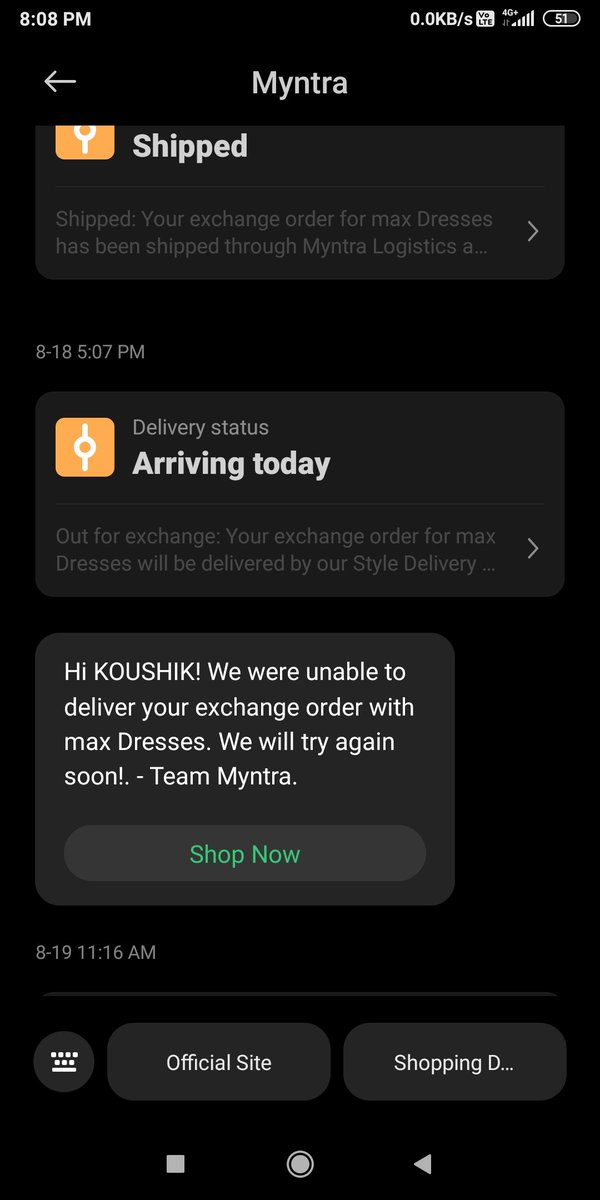 ImKingKB's tweet photo. @MyntraSupport @myntra if you guys can't delivery or respond to my query then don't call yourself India's no 1.. you guys can't deliver my order you come out everyday to delivery and end up not deliver wtf is this ?? You guys send out of deliver and the dlvry never calls me??!?! https://t.co/KQf923hmEU