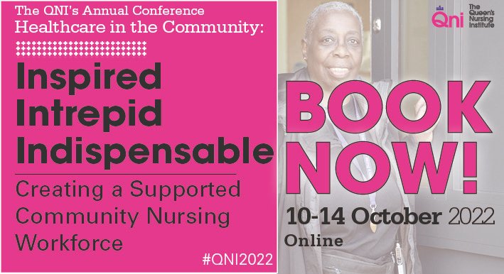 TheQNI's tweet photo. 📢Book your free place at our Annual Conference #QNI2022 that is taking place online on 10-14 October! 

We have an amazing lineup of inspiring and uplifting speakers - view the programme and book your place now: https://t.co/ksTVRGh70V #CommunityNursing #Nursing https://t.co/dLYRyNQTEq
