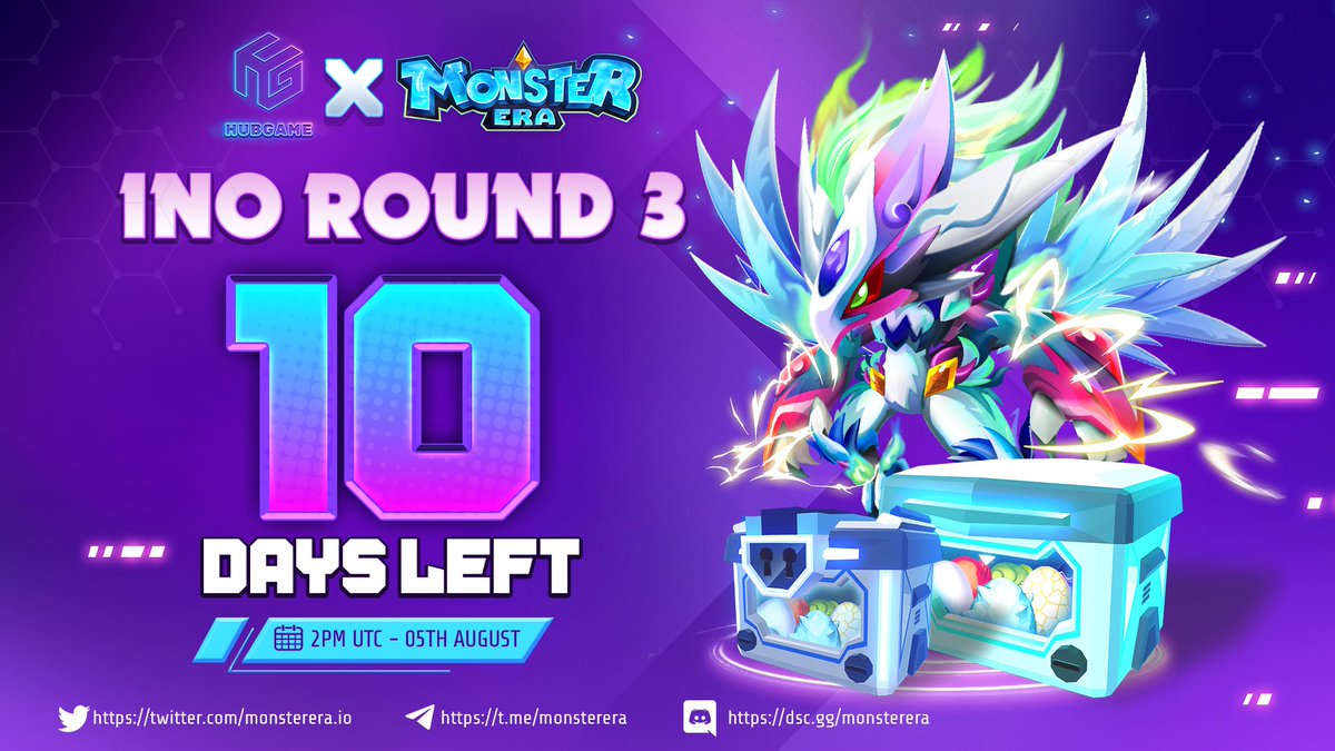 monsterera_io's tweet photo. ๐ฑ THE SECRET WILL BE REVEALED IN THIS POSTโผ๏ธ
๐ INO round 3 will start in 10 days.
๐ฅThis is the opportunity for you to own premium monsters at good price.
๐ Turn on notifications and follow us so not to miss the next information about this INO round.
#MonsterEra #HubGameFi https://t.co/mBEYSMLuKv