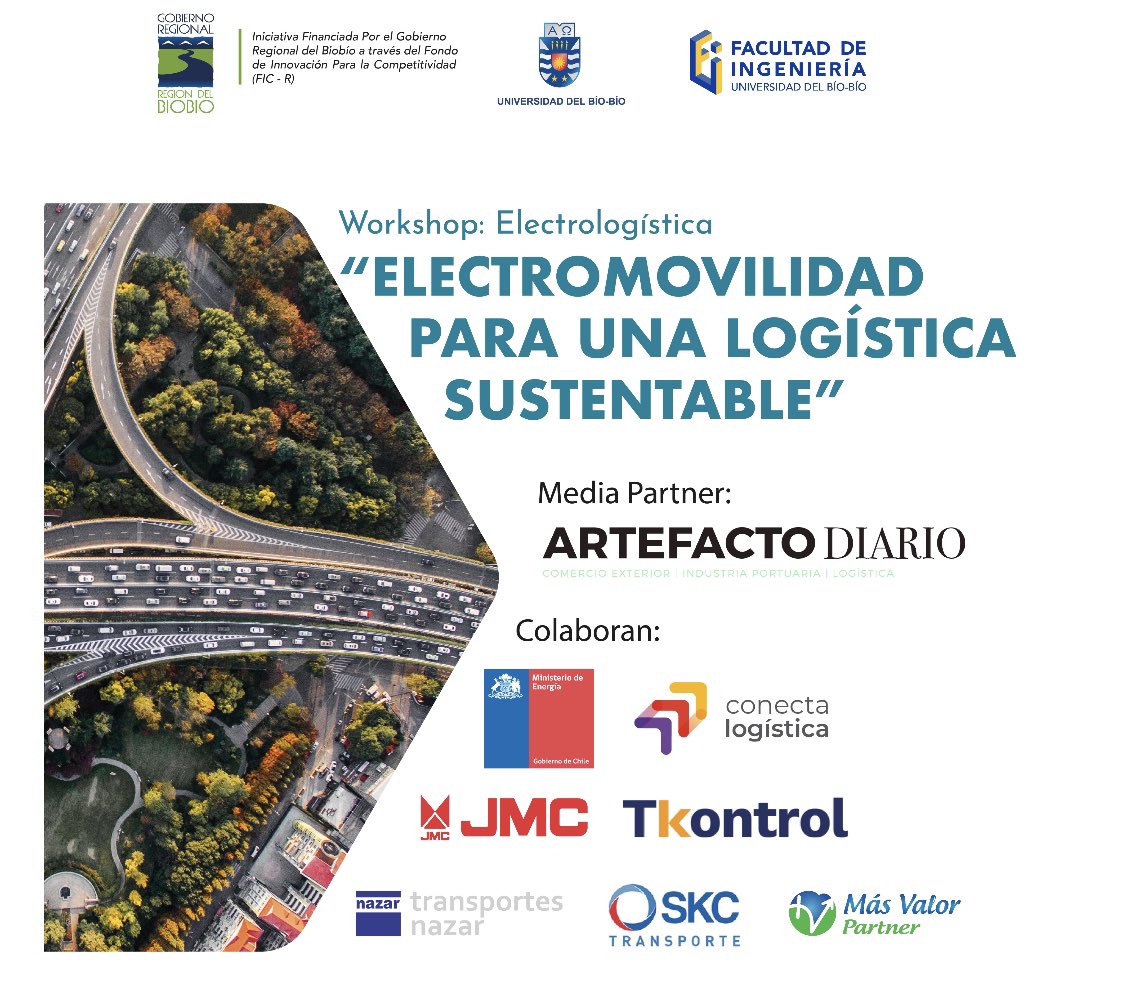 En Workshop "ELECTROMOVILIDAD PARA UNA LOGÍSTICA
SUSTENTABLE EN EL BIOBÍO" #ubiobio