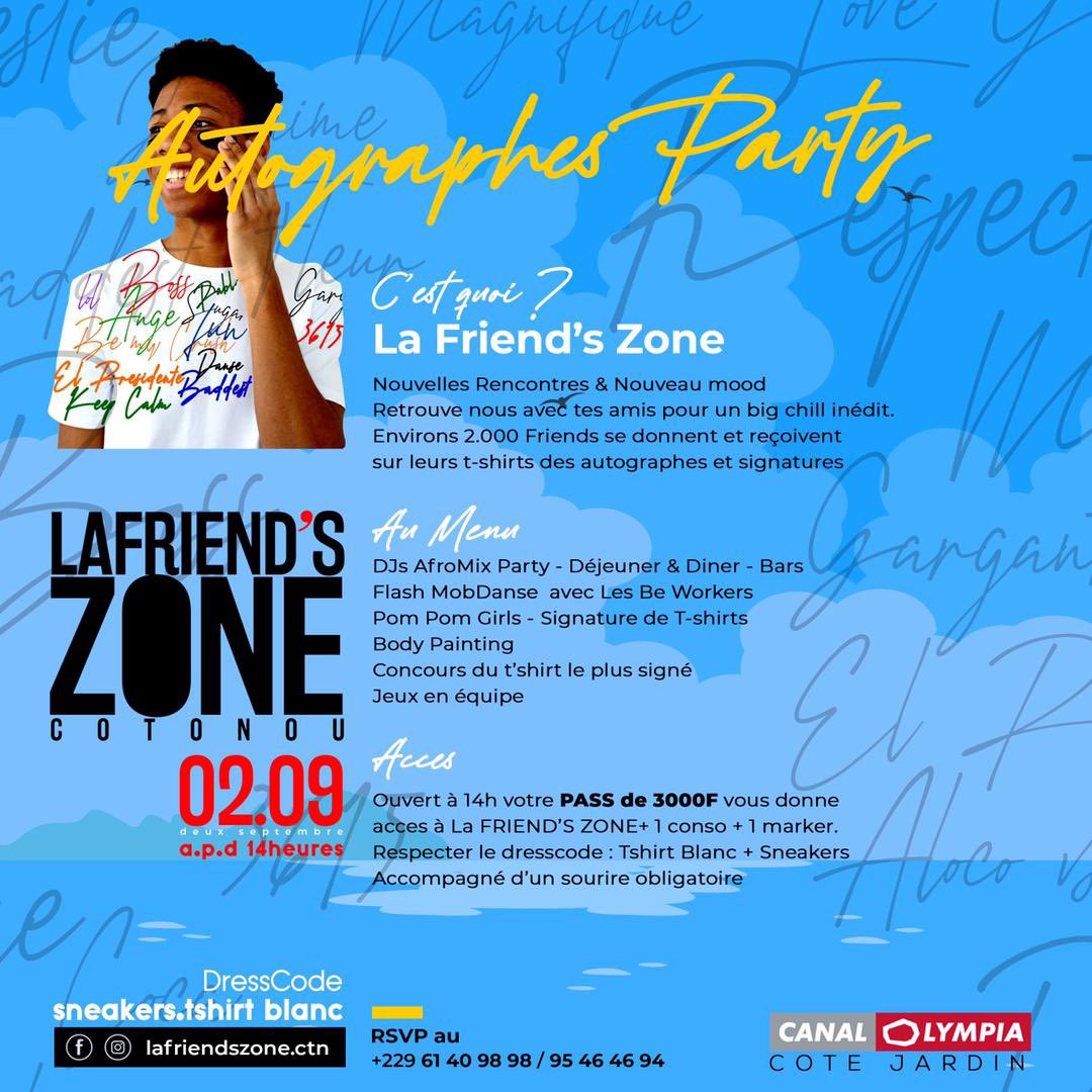 quartier_retro's tweet photo. Hellooo mes Tweetoo!!🔥🔥

Tout ce qu’il faut savoir sur l’Acte1 de LAFRIEND’S ZONE!!

REJOINS-NOUS POUR UN CHILL, DES RENCONTRES, DES JEUX, DES LOTS A GAGNER ET LE MAX D’AUTOGRAPHES et PHOTOS.😎

Appelle vite le 95464694 / 61409898 pour te faire livrer🤩🤩🤩 

 PASS: 3.000FCFA https://t.co/hc61wKTShd