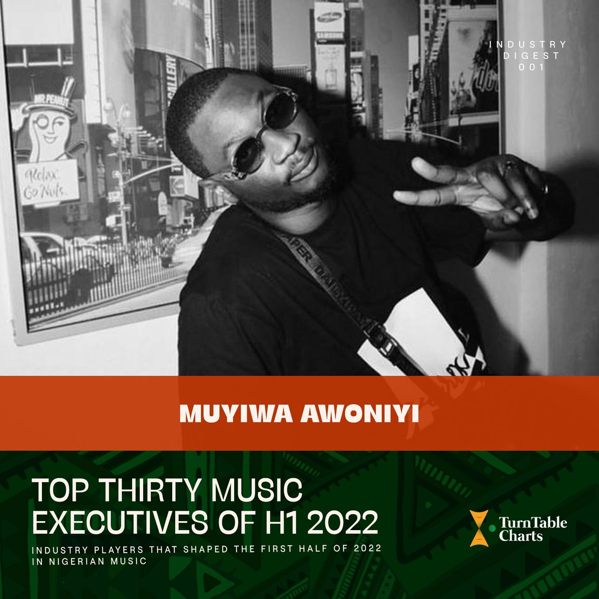 TurntableCharts's tweet photo. Meet the #TurnTablePowerList of H1 2022 in Nigerian music 

— Bizzle Osikoya (@bizzleosikoya)
— Muyiwa Awoniyi (@IAmDonawon)
— Seni Saraki (@SChubbz)

See full list here https://t.co/ljbH6hBFpP https://t.co/rZWw3krgeb