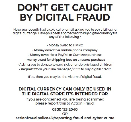 GAMEMancHOF's tweet photo. We've recently seen an increase in people being told they can pay for bills or debts with Steam Cards and other digital credit. This is a scam. 
We will refuse to continue the transaction if we suspect a customer is being scammed, this is for your sake and ours. 
#besafe https://t.co/trg4yXYBig