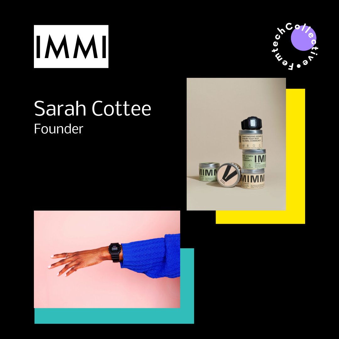On this #founderfriday, we have Sarah Cottee Founder of Immiwatch. Sarah came up with the idea after seeing the consequences of women not knowing about their menstrual cycle. She wanted to create a tool that was inclusive, discreet, and purposeful #femtech #wearables #healthtech