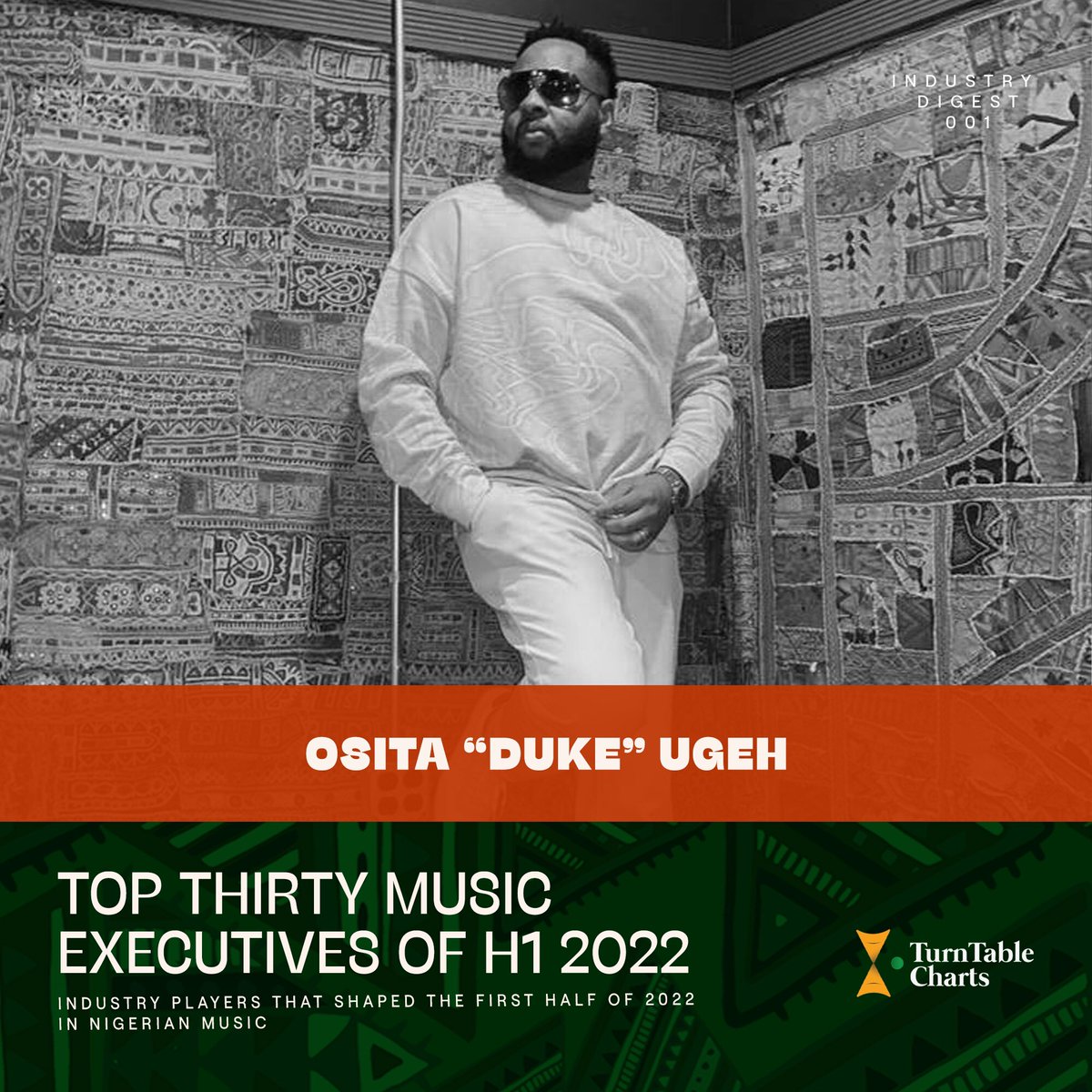TurntableCharts's tweet photo. Meet the #TurnTablePowerList of H1 2022 in Nigerian music 

— Olamide Adedeji (@Olamide)
— Elizabeth Shobowale (@elizabeth_sho28)
— Osita Ugeh (@DEDUKEosy) 

See full list here https://t.co/ljbH6hkCnP https://t.co/KEzai2IWo3