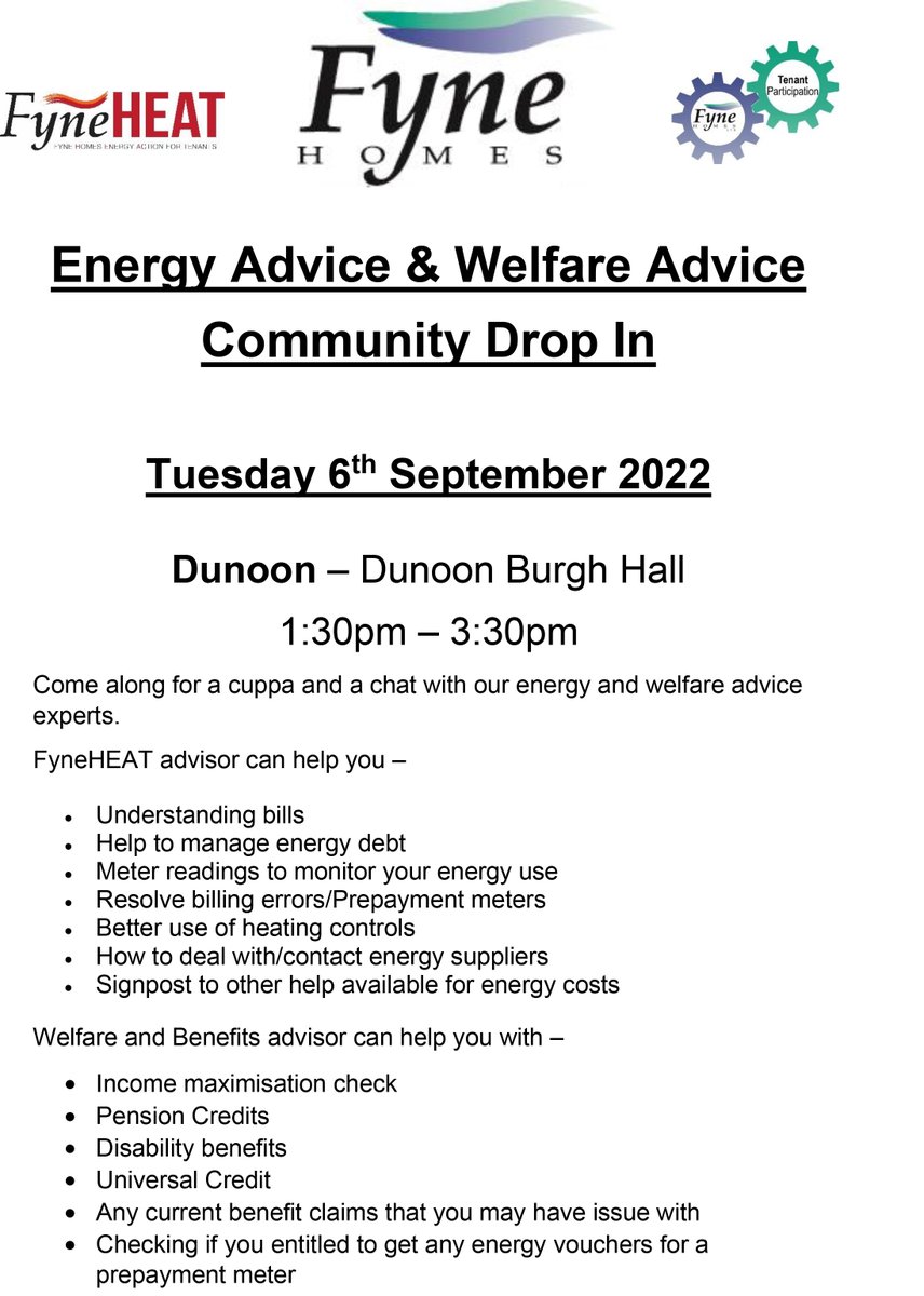🚨BREAKING NEWS🚨
Energy 🔋 &amp; Welfare💷Advice drop in day now confirmed
<a href="/welinksaandb/">WeAreWithYou Argyll & Bute Links</a> <a href="/BurghHallDunoon/">Dunoon Burgh Hall</a> <a href="/dunooncoop/">Dunoon Coop</a> <a href="/StudioDunoon/">Studio Cinema - Dunoon</a> <a href="/SArgHelenLomPol/">Cowal Bute Helensburgh & Lomond</a> <a href="/dunoonobserver/">Dunoon Observer</a> <a href="/argyllandbute/">Argyll and Bute Council</a> <a href="/CitAdviceScot/">Citizens Advice Scotland</a>