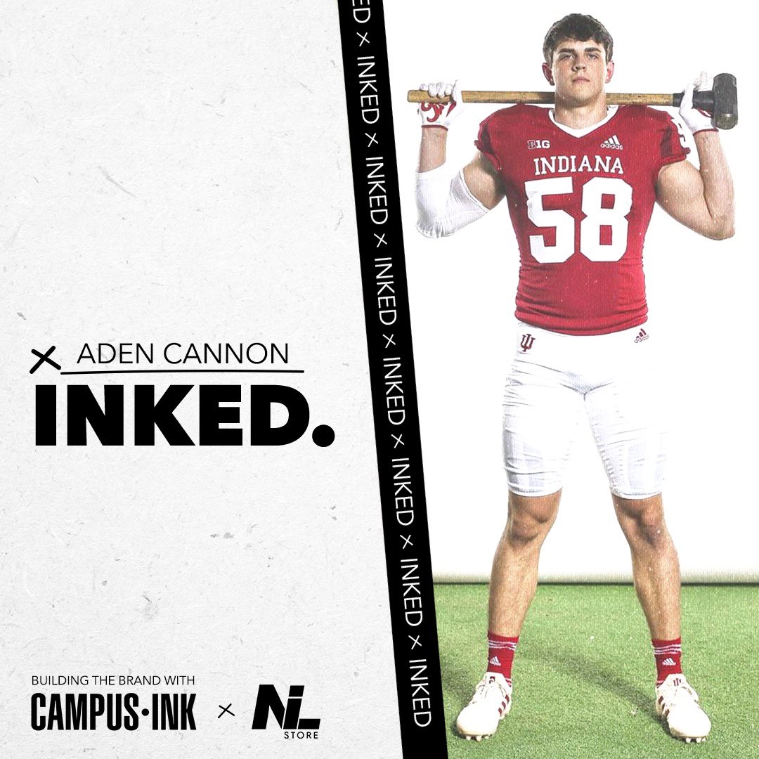JUST IN: Aden Cannon of @IndianaFootball is building the brand with the @nil_store family! Stay tuned for his officially licensed merch coming soon!