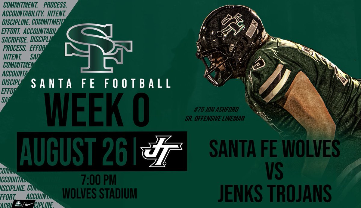 SFwolvesFTBL's tweet photo. GAMEDAY! 
🆚 : Jenks High School
🏟:  Wolves Stadium 
⏰: 7:00 pm 
📺: https://t.co/e1DFoHcRrS
#CADES #Play13 #Process https://t.co/ww8NMSI5zH