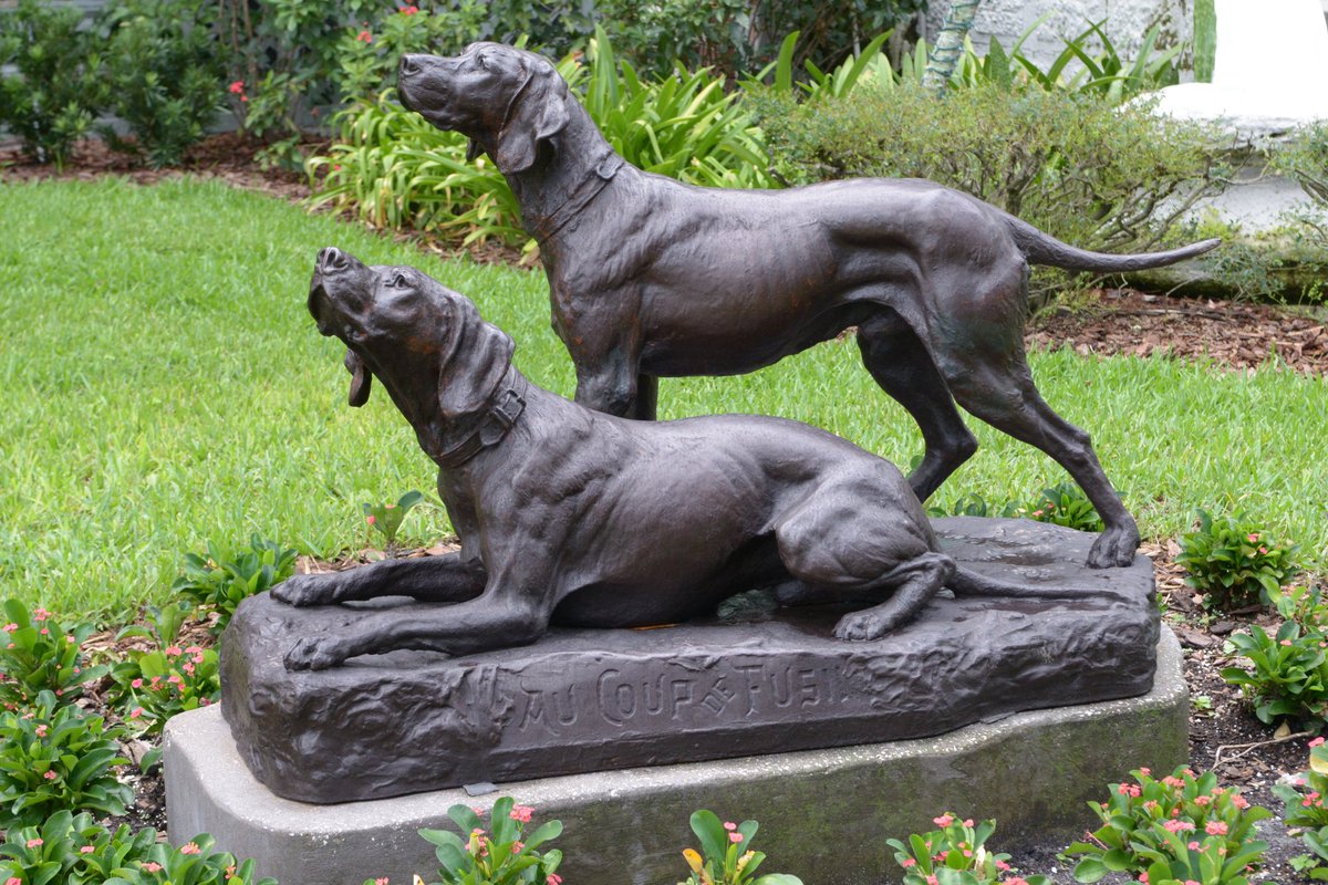 HBPlantMuseum's tweet photo. Happy National Dog Day! These good boys have been hanging around since 1891! https://t.co/1P5d06P5Rk