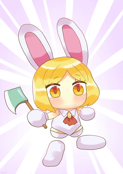 #1日1バニヤン #FGOパワポケの日とのことでパワポケ風バニーヤンです。ベリーソース付きVerもどうぞ 