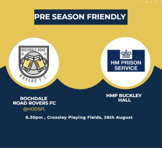 RRRoversFC's tweet photo. We play HMP Buckley Hall in our last pre season friendly tonight. Hoping to put in a good performance and renew some confidence for the season #RRRFC🟣 https://t.co/dgetvHBcox