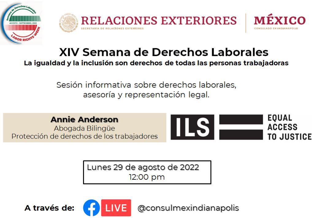 ConsulmexINI's tweet photo. No se pierdan las actividades que tendremos en la 14a #SemanaDeDerechosLaborales, del lunes 29/08 al viernes 2/09, enfocadas en la defensa-protección de sus derechos laborales. 

El tema de la #SDL2022 es "La inclusión y la igualdad son derechos de todas y todos los trabajadores" https://t.co/OoZcedmAmL