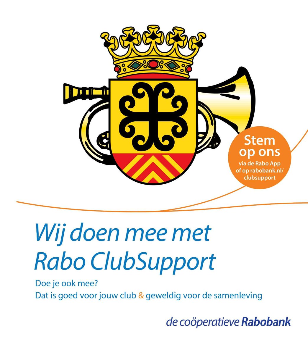PhilSittard's tweet photo. We doen niet alleen mee aan concerten, optochten, bijzondere muzikale projecten of processies. We doen ook mee aan de Rabobank Clubsupport. Mogen we op uw stem en steun rekenen vanaf 5 september aanstaande? #raboclubsupport https://t.co/tMMl4dSZO9