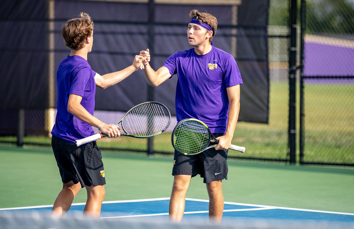 Boys Tennis in action on Thursday