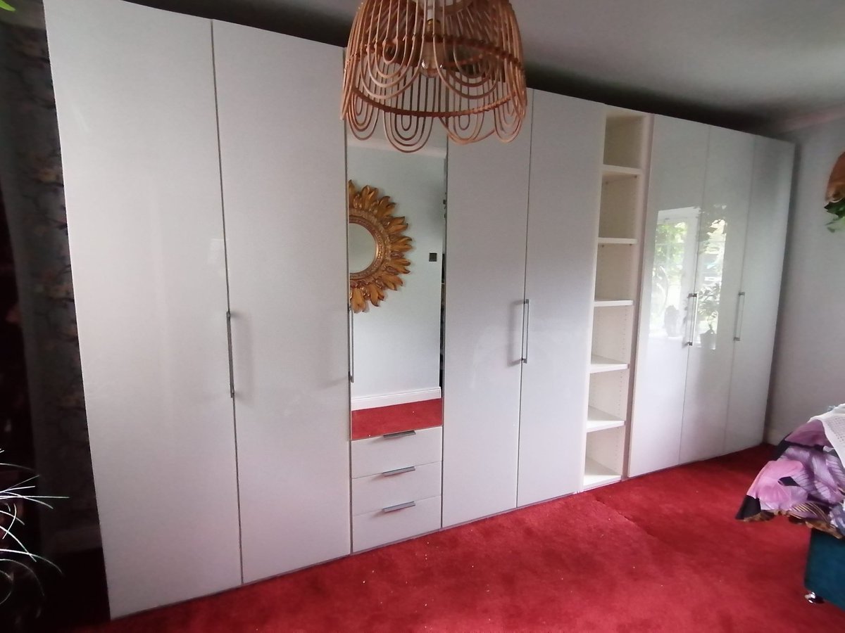 flatpackwizard1's tweet photo. Wiemann Monaco 9 door wardrobe and bookshelf assembled today in  Newmains.  Beautiful wardrobe with loads of storage space. https://t.co/yLtkQ2qLyL