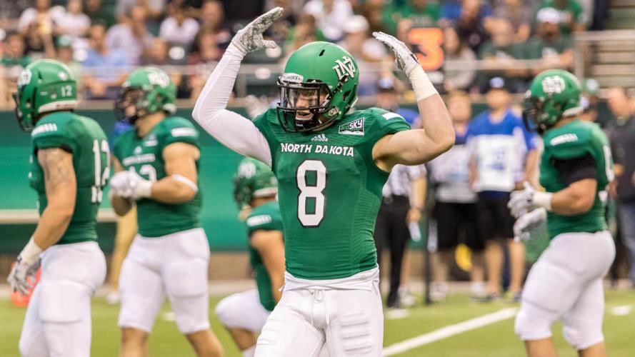 fnhawkstalk's tweet photo. Cole Reyes (8) days until @UNDfootball https://t.co/KM8tnmQtMY