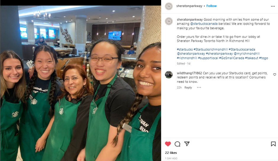eQuoShift's tweet photo. Check out the awesome barista's at #RichmondHill #bestwesternparkwayhotel #Starbucks who put a spring in your step each and every day!
What's your fave small biz? Share who & why w/ #GoSmallCanada #City & we'll re-post to support them where it counts most, the cash register! https://t.co/4t3IhM1kqf