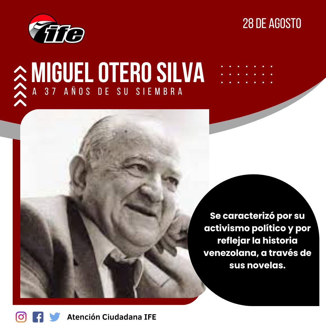 OAC_IFE2020's tweet photo. #28Agosto Dotado de ingenio excepcional, desarrolló paralelamente a su labor novelística una intensa actividad como humorista, que se refleja en sus poemas satíricos, sus obras de teatro burlescas y buena parte de sus publicaciones en prensa. https://t.co/HFSxLCEICk