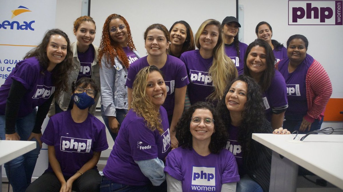PHPWomenBR's tweet image. Foi lindo! 
No último sábado aconteceu o retorno oficial aos eventos presenciais.

Nosso muito obrigado as alunas e voluntárias que estavam presente. 💜

Agradecemos também aos nossos apoiadores #feedz @senac_rj @librecodecoop @locaweb 

Fique de olho que vem mais por ai!