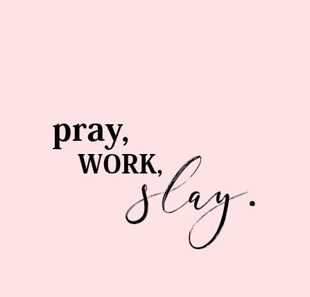 -----Friendly PSA---- 
Make the day count y'all! 
Don't forget to Pray!  
#pray #work #slay #repeat
❤️❤️❤️