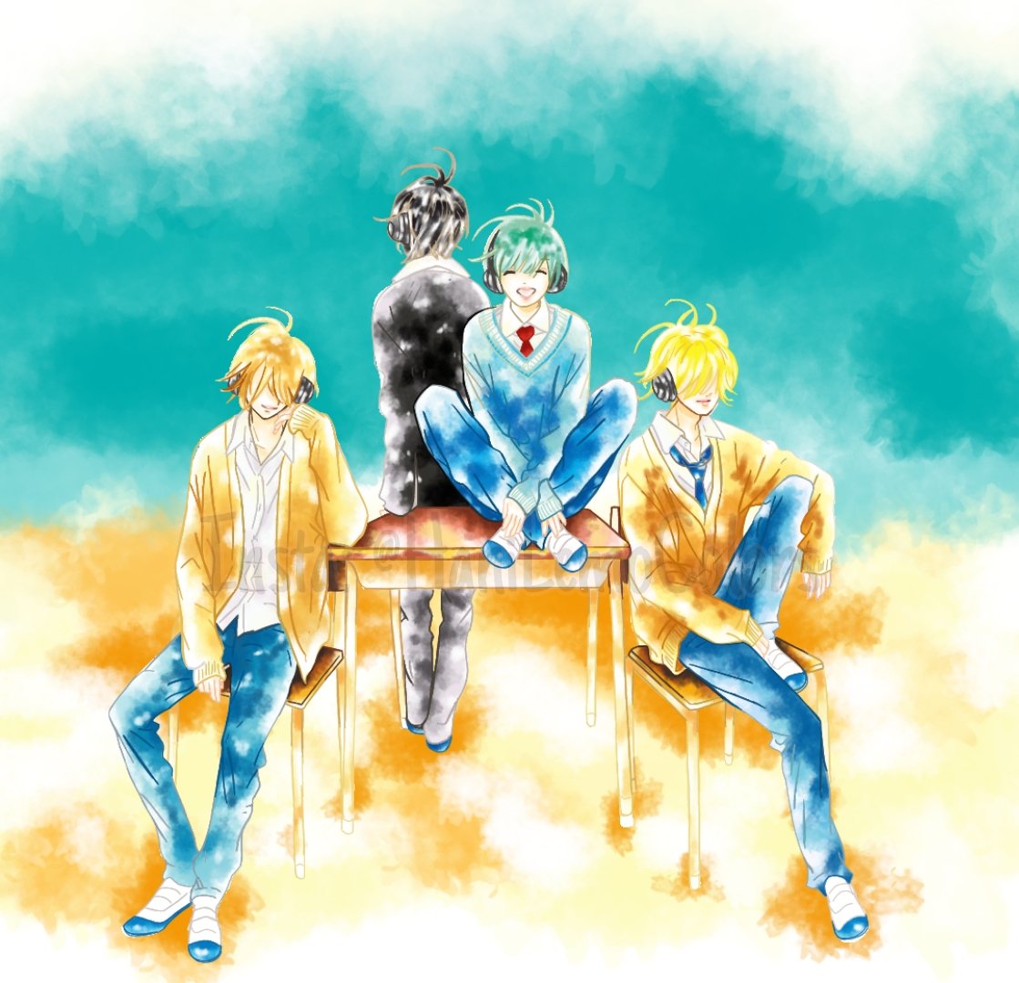 AkaYona_COLORS's tweet photo. Este panel parece una portada de un álbum de una banda de idols 🙈🫶
Kyaaaa 💖😍 Doki Doki 💖🙈
Es muy lindo 😍
#HoneyLemonSoda #ハニーレモンソーダ #ハニレモ #Sparkle81 #Page33 #myColoring https://t.co/iAFnR0XuwD