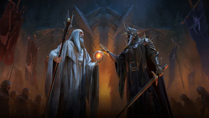 El mundo cambia. ¿Quién tendrá ahora la fuerza de hacer frente a los ejércitos de Isengard y Mordor? ¿De rebelarse al poder de Sauron y Saruman y la unión entre las dos torres? Unidos, mi señor Sauron, seremos reyes de la Tierra Media.New Line Films 