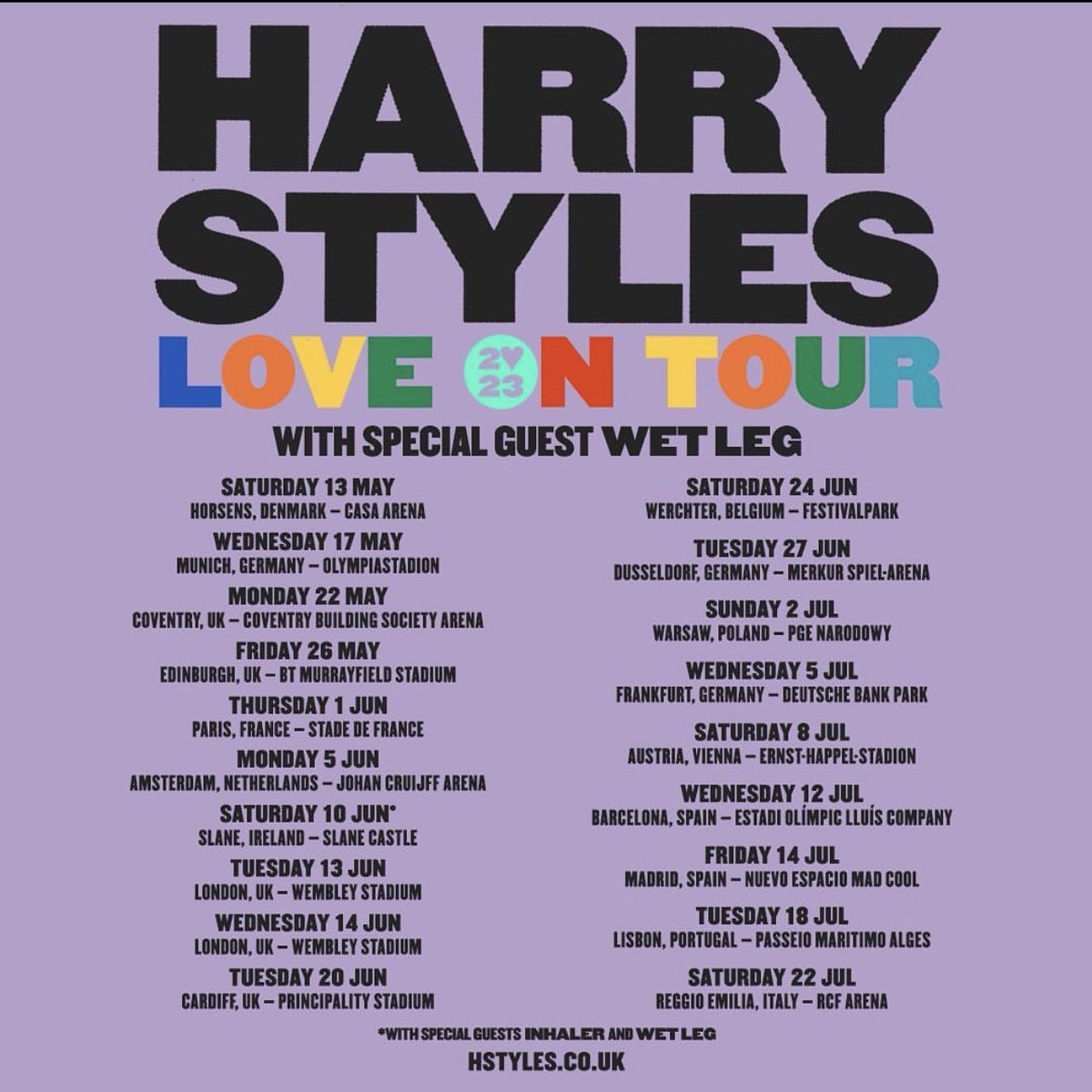 HSUpdating's tweet photo. “Love On Tour. UK &amp; Europe. New dates added.
Additional dates added in Chicago, Austin and Brazil.
Lima show now to be performed at Estadio Nacional.

Asia dates to be announced soon.”

Harry via Instagram! https://t.co/4wa3hbunHn