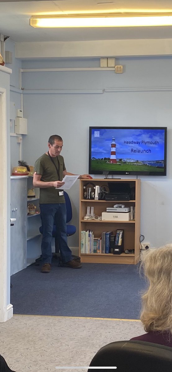 karenw_wolfies's tweet photo. Really interesting talks from Pete, Assistant Manager @headway Plymouth and @dralysonnorman reinforcing the importance of support after brain injury #plymouth Headway Relaunch #ABI @HeadwayUK https://t.co/EtYqSc2sEc