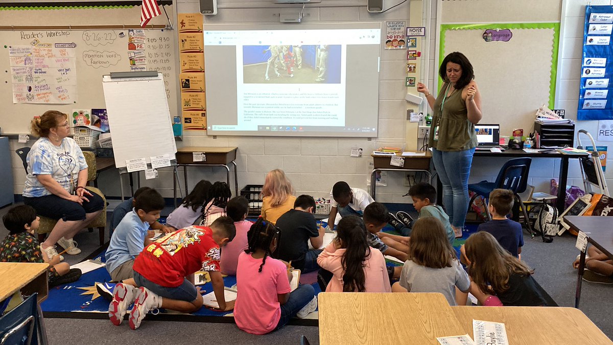 Our third graders are hard at work, learning about nonfiction text features.