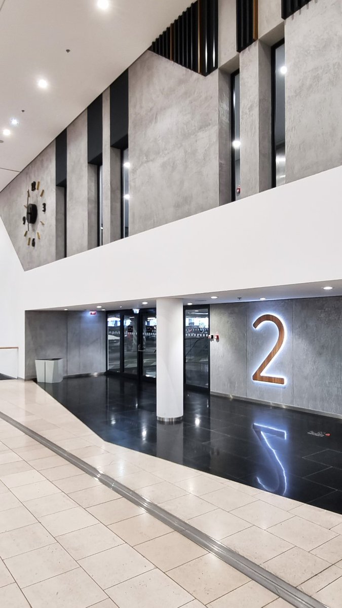 Armourcoat's tweet photo. An outstanding installation of @Armourcoat KonCrete Polished Plaster from its longstanding partner Karki in beautiful Bratislava in the Nivy Shopping Centre providing a natural #sustainable finish which will last a long time.
#polishedplaster #architecture #design https://t.co/gDldi2RDZM