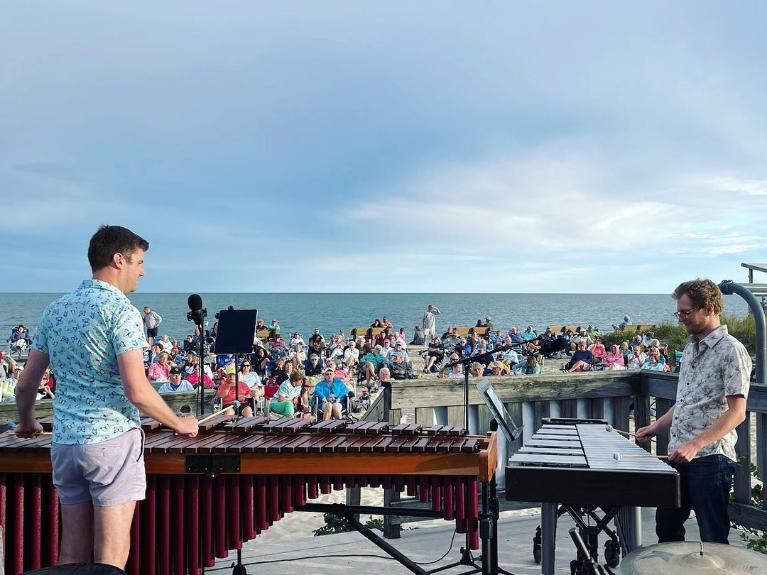 Concert with a view 🌅

REPOST // "Was this the most beautiful gig I have ever played? I think so! Huge thanks to <a href="/julianloida/">Loida Julian Santiag</a> for joining me at the Parkers River Beach in South Yarmouth and to the incredibly enthusiastic crowd on the sand."

📸: Marimba Cabaret