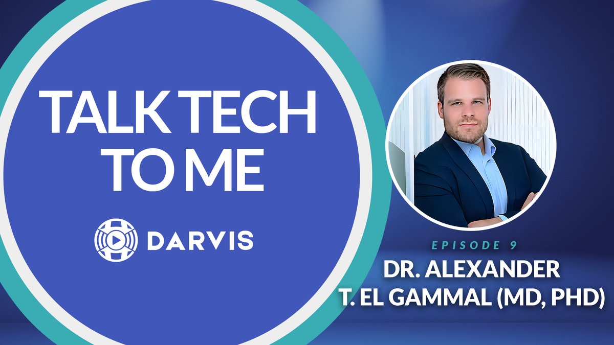 darvisinc's tweet photo. We are thrilled to welcome Dr. Dr. Alexander T. El Gammal (MD, PhD) to this week's episode of Talk Tech to Me!

We had a blast discussing the growing connection between medicine and tech with someone who is active in both worlds.

#techpodcast #newpodcast https://t.co/cbVZgxTx07
