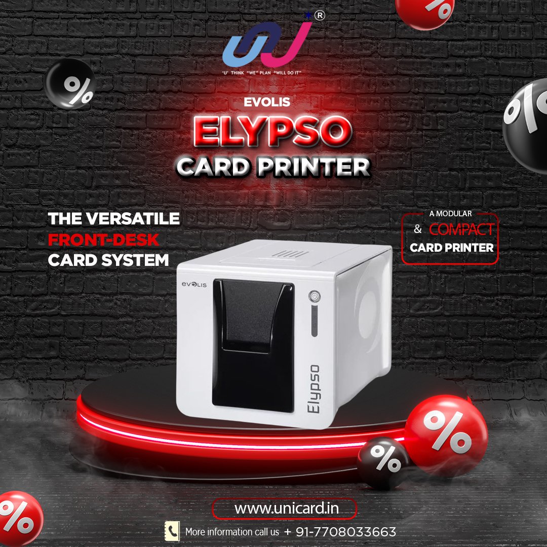 UnicardL's tweet photo. Evolis - Elypso Card Printer
The versatile front-desk card system
For enquiry:+917708033663
#unicard #evolis #evoliscardprinter #ElypsoCardPrinter #idcard #icardprinter #cardprinter #school #college #office #factory https://t.co/pFh5zszYIq
