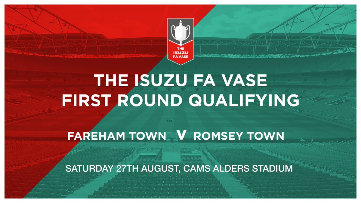 farehamtownfc's tweet photo. We're only 1 day away from #FAVase action returning to Cams Alders!

#Creeksiders ❤️🖤 https://t.co/32u2sP3SHH