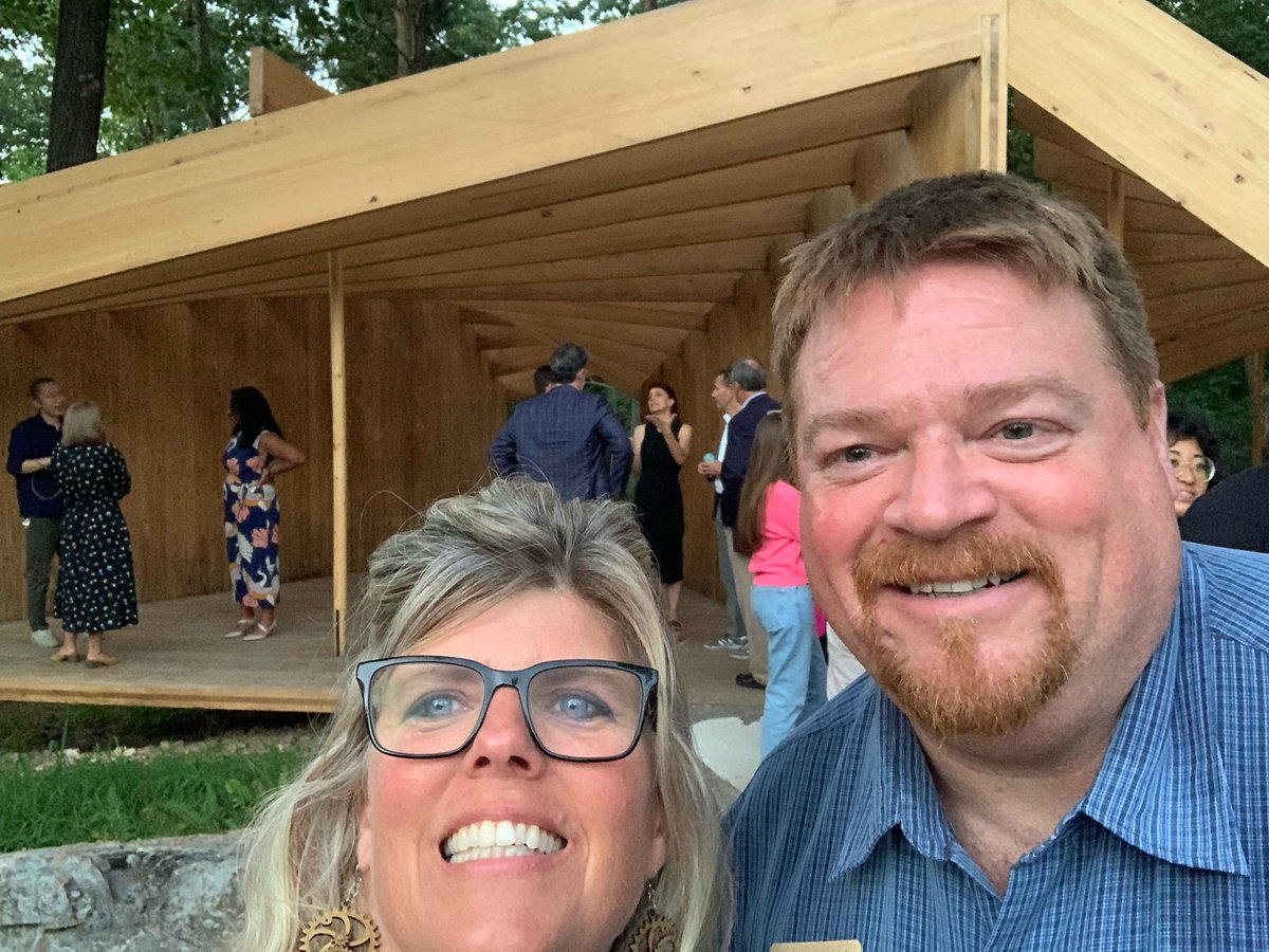 sfiprogram's tweet photo. #SFI's Annie Perkins attended an amazing event in Arkansas to celebrate the building of the all-local wood pavilion, "house of trees : city of trees". Learn more about this interactive Architecture at Home exhibit by #Levenbetts. #SFIcommunity #SFIgrant
https://t.co/ZKcgDFIm0C https://t.co/A2xdVWdV09