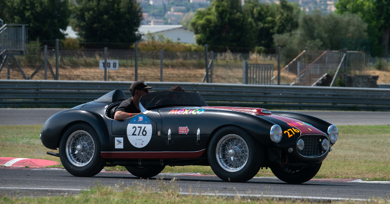 Ferrari's tweet photo. Thanks to the unparalleled craftsmanship of the #FerrariClassiche department, this #Ferrari166MM was brought back to its former grandeur. The restructuring process included an overhaul of the leaf springs and fuel tanks, as well set-up for 1000 Miglia.
#Ferrari