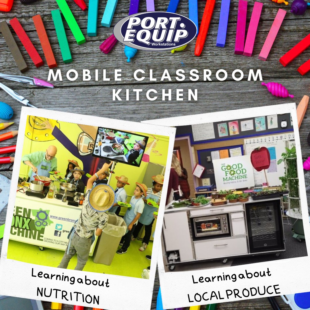 stephensoncase's tweet photo. The #1 #BacktoSchool #ClassroomMustHave is HERE 📍
The #Mobile #Classroom #Kitchen #feeds and #fuels your #students #learning, #development and #growth - https://t.co/kRv3lUHhtj 
#teachthemhealthyeating #healthyeating #healthyhabits #healthyschools #healthykids https://t.co/zY2jI8Kbym