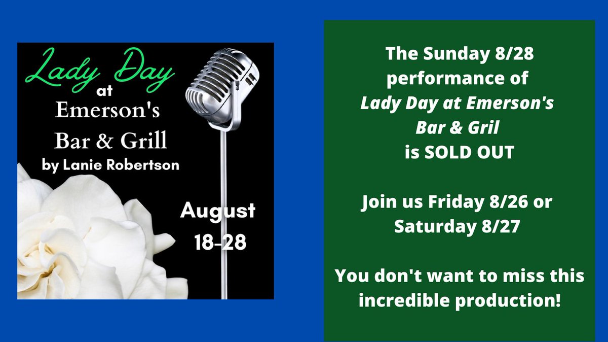 This weekend is your last chance - don't miss out! peterboroughplayers.org/lady-day-at-em… #peterboroughnh #monadnockregion #tickets #billieholiday
