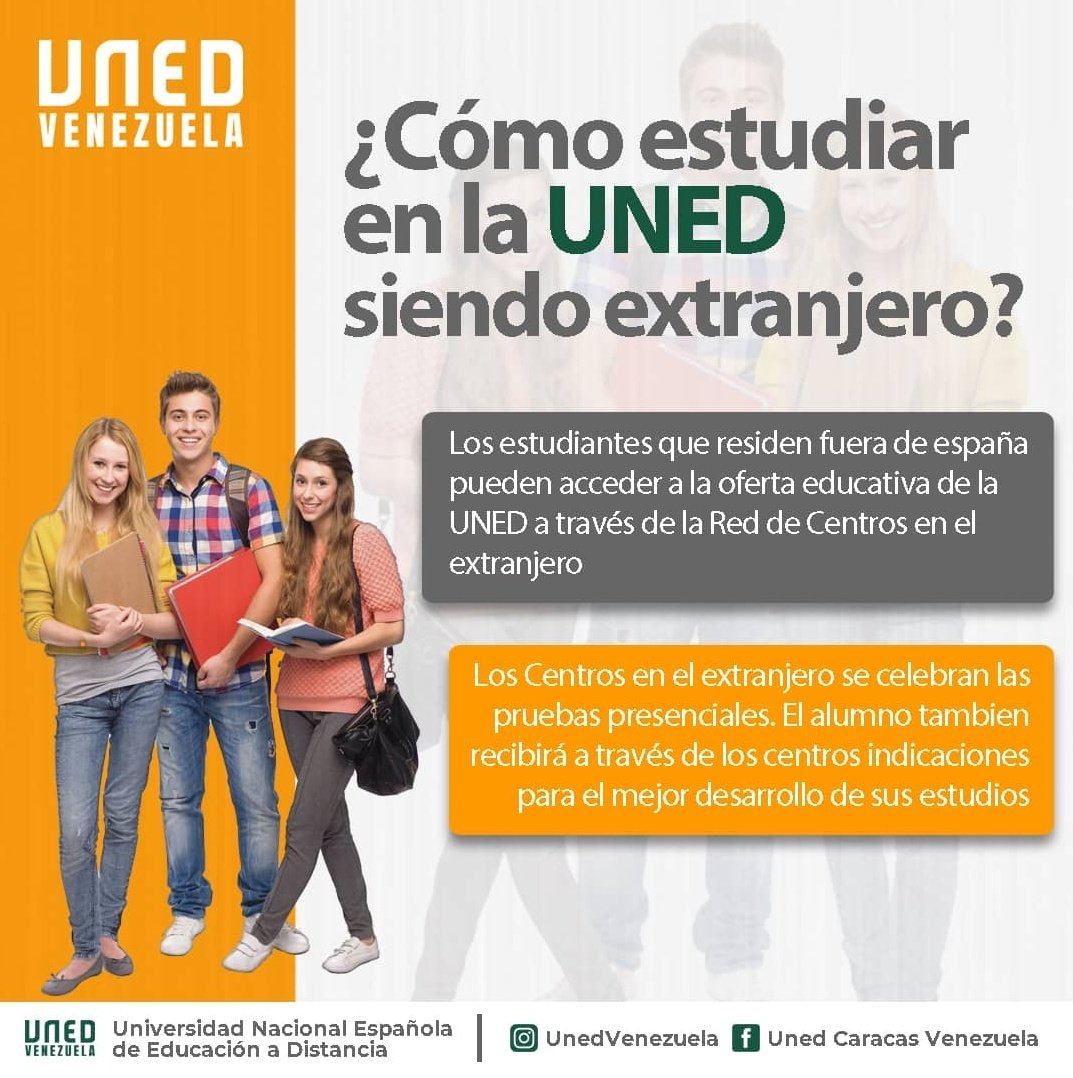 ConsEspCaracas's tweet photo. 2/3 Para tener información de las próximas jornadas ingresa en nuestra página web oficial https://t.co/5EmVvi0khE
#EstudiaEnLaUNED #UNEDVenezuela #unedseadaptaati #unedinternacional #SomosUNED #uned2030 #uned50 #estudiaenespaña🇪🇦 #agenda2030 #unedcontigo #venezuela🇻🇪️ https://t.co/mVk5obwM7S