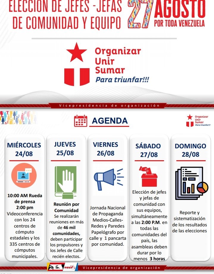 Mariglaiza1's tweet photo. Organizar, unir, sumar!
Continuamos con las asambleas en nuestras comunidades, participamos porque somos protagonistas. Mañana #Sab27 elección de jefes - jefas de comunidad. @NicolasMaduro @dcabellor @PartidoPSUV https://t.co/UUHJvNllTH