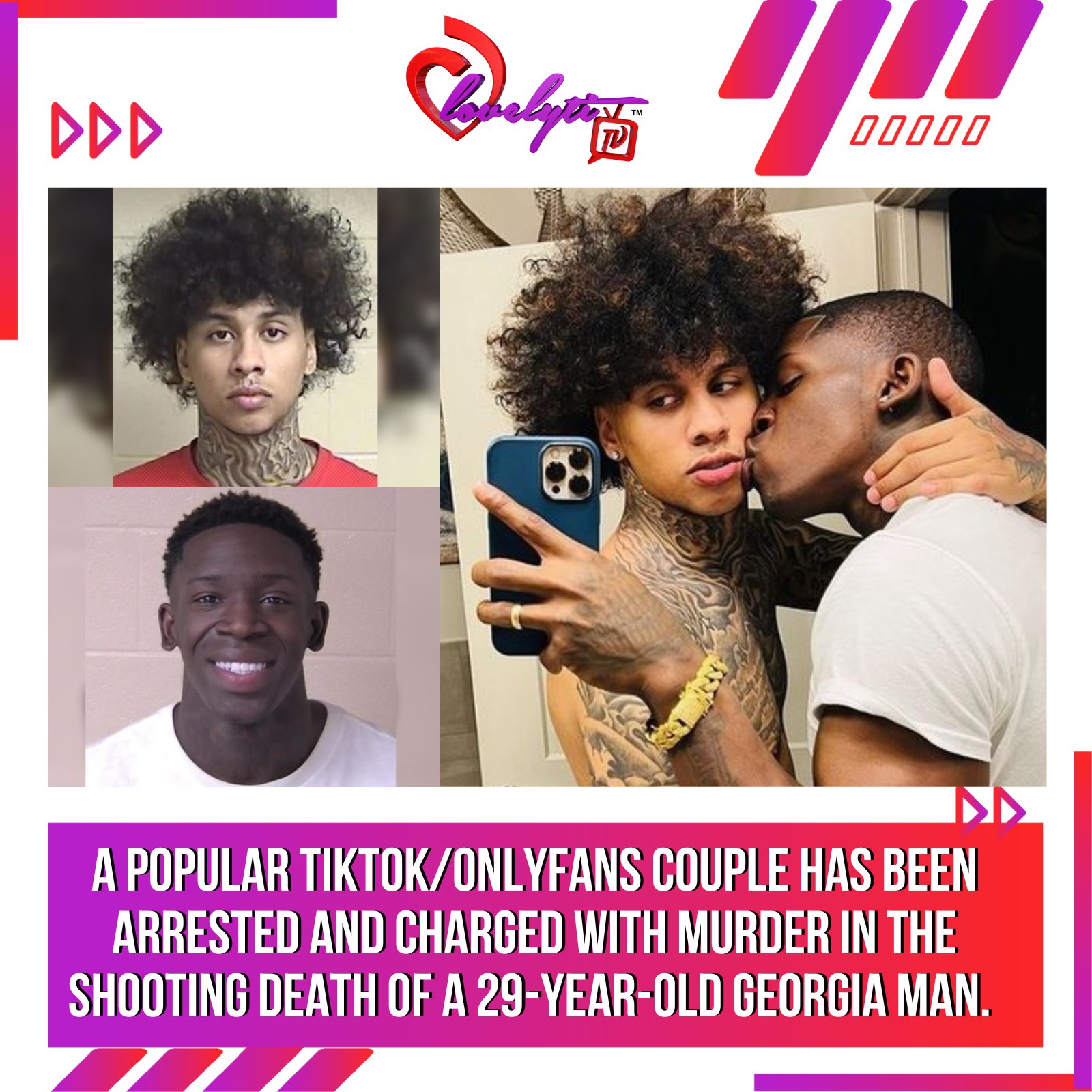 lovelyti on X: A popular TikTok and Onlyfans couple were arrested earlier  this month and charged with murder in connection with the shooting death of  a Georgia man. What yall think about