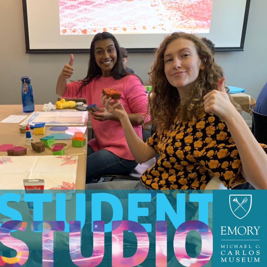 carlosmuseum's tweet photo. Attention Emory students! The first Student Studio of the year is TODAY from 1 to 4 p.m. on Emory's Quadrangle. This month you will be by Indian paintings then use wooden blocks carved in India to decorate a canvas tote bag.
#EmoryUniversity #StudentStudio #CarlosMuseum https://t.co/BMQbqSYu1P