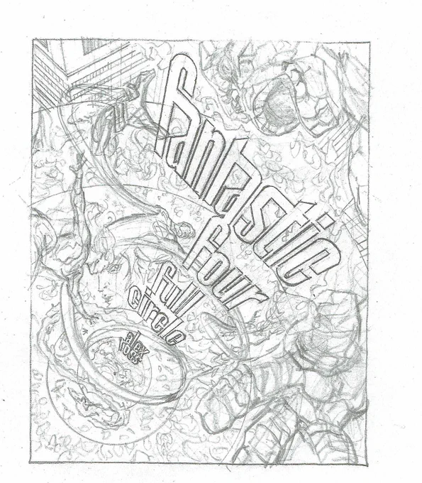 Cover process for #FantasticFour #Friday #art #ComicArt #comic 